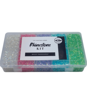 Jelly Resin Flatback Transparent Rhinestone Kit- Bright Transparent - The Crafting Coder