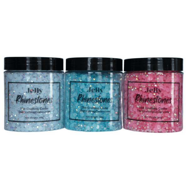 Pastel Jelly Resin Flatback Loose Rhinestone Bundle - The Crafting Coder