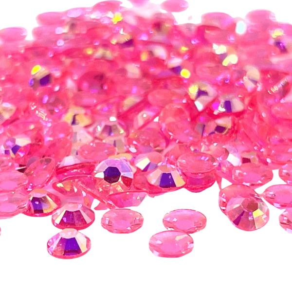 Pink Jelly Resin Flatback Loose Rhinestone Bundle - The Crafting Coder