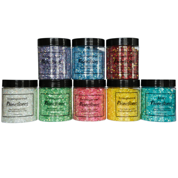 Rainbow Transparent Rhinestone Bundle - The Crafting Coder