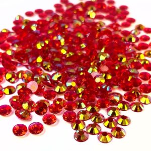 Ruby Red Transparent Rhinestones - AB - The Crafting Coder