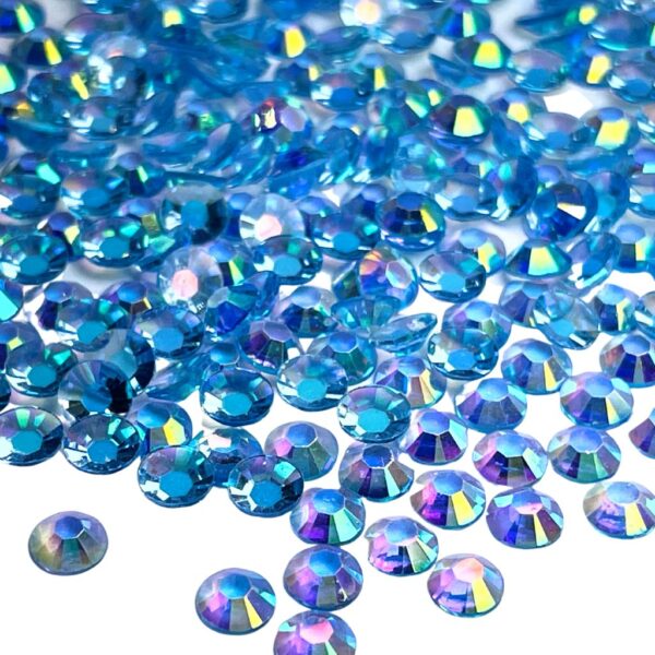 Sky Blue Transparent Rhinestones - AB - The Crafting Coder